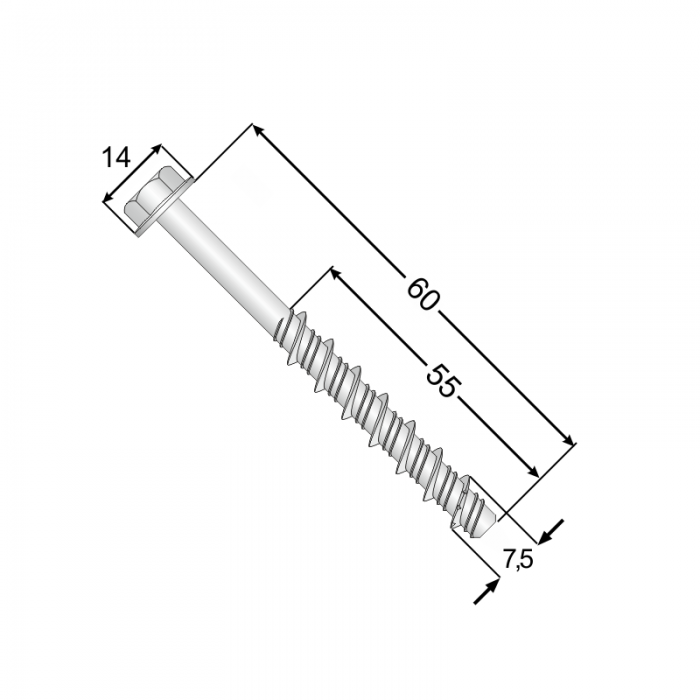 copy of Betonschrauben - 4 Stück/Packung - PBW DMX - 4