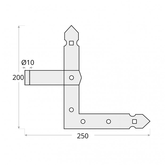 copy of Fensterladen-Winkelband Fensterband links+rechts - ZN DMX - 2