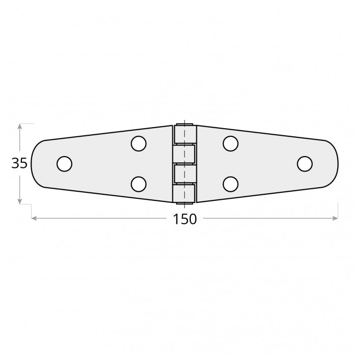copy of Deckelscharnier Torband Ladenbänder Scharnier - ZTS DMX - 4