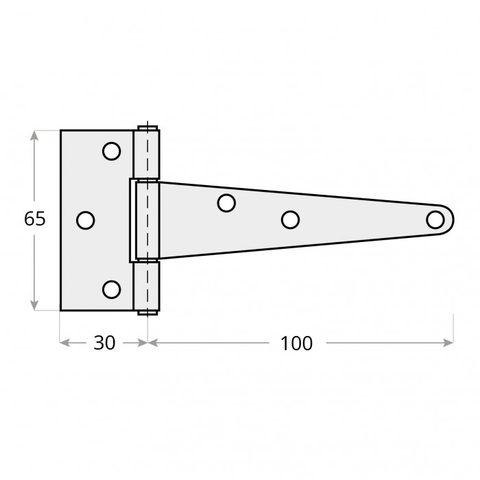 copy of Deckelscharnier Torband Ladenbänder Scharnier - ZT DMX - 5