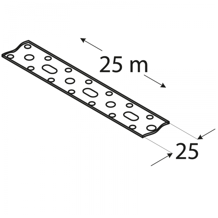 copy of Lochband- und Montageband - 25x1,5mm - TM 4 DMX - 4