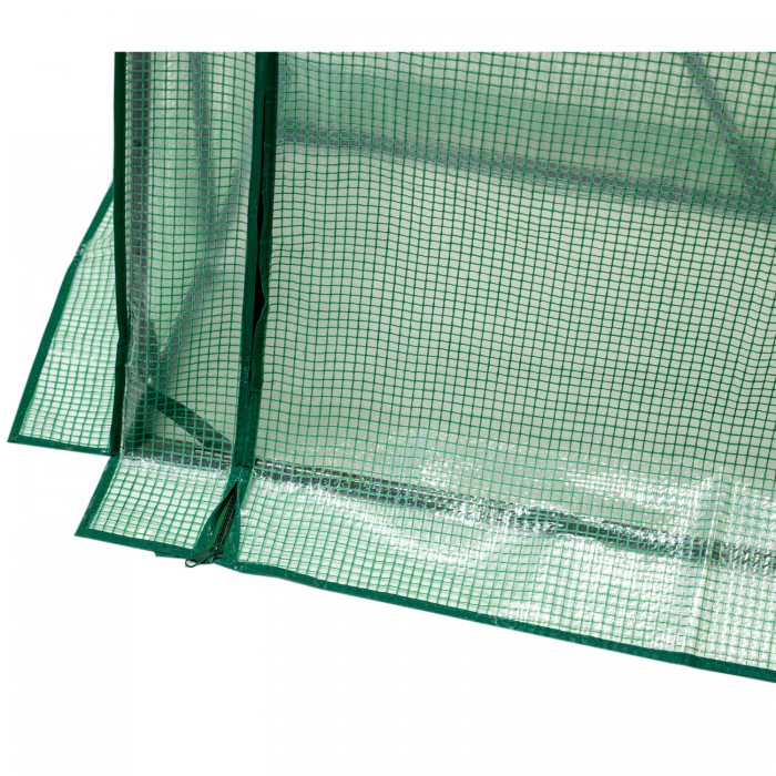 copy of Tomaten Foliengewächshaus Treibhaus Pflanzenhaus - 200x78x130/150 - Grün Grindi - 4