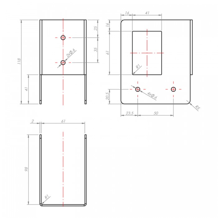 Łącznik narożny do stojaka na drewno 65x118x100 - SEK 1 DMX - 2
