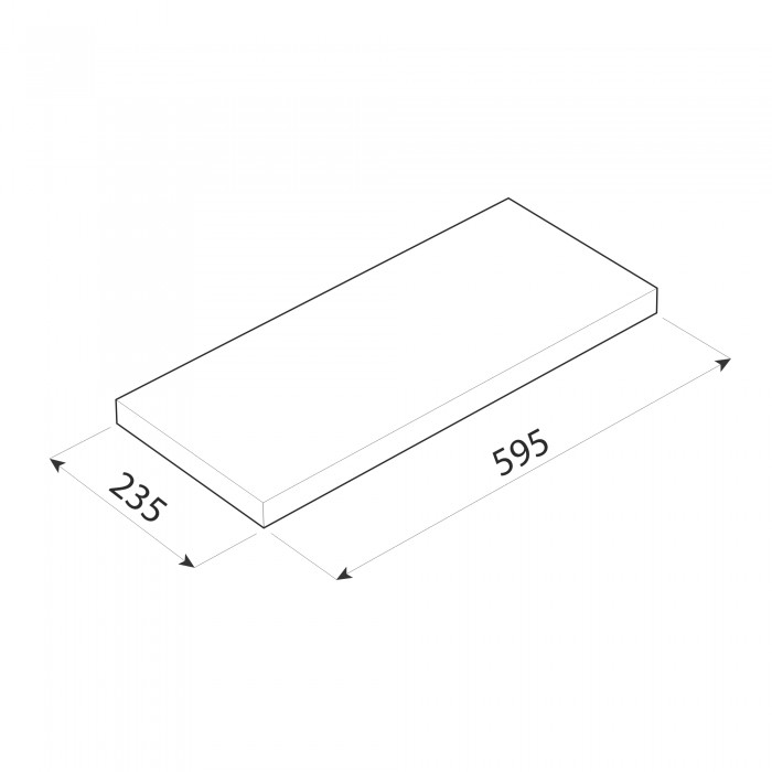 Regalbrett, wandregal, regalsysteme, regalboden, regale - FS 595x235 Velano - 30