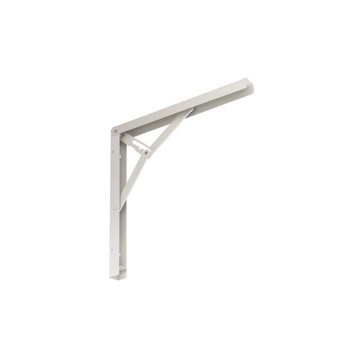 2x Klappkonsole, Regalhalter, Regalkonsole, Regalsystem - WSZ WEISS Velano - 1