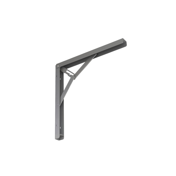 2x Klappkonsole, Regalhalter, Regalkonsole, Regalsystem - WSZ SILBER Velano - 1