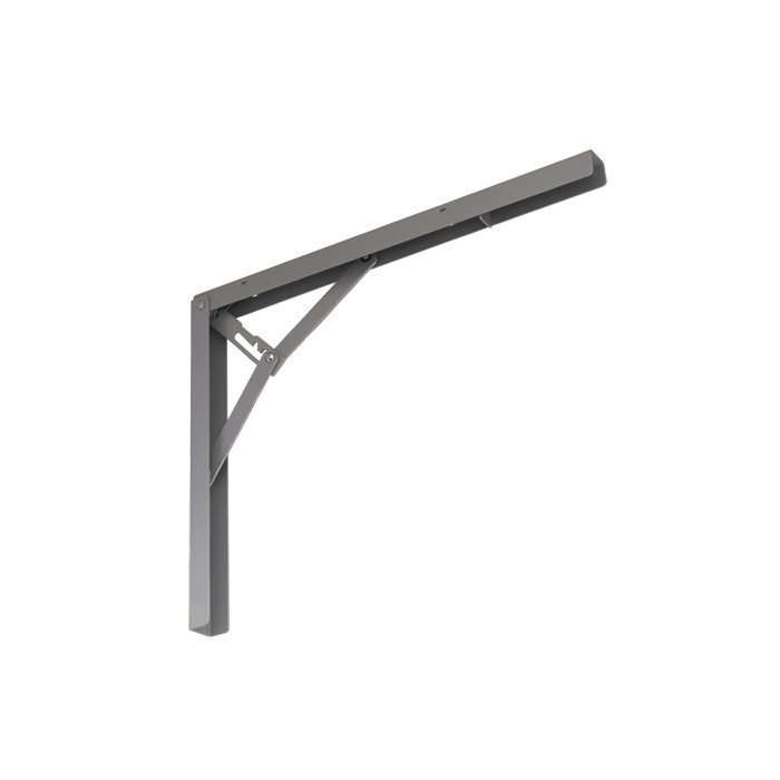 2x Klappkonsole, Regalhalter, Regalkonsole, Regalsystem - WSZ SILBER Velano - 4