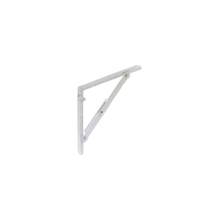 2x Klappkonsole, Regalhalter, Regalkonsole, Regalsystem - WSZL WEISS Velano - 1