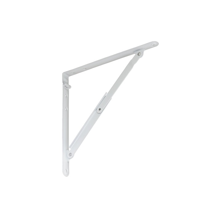 2x Klappkonsole, Regalhalter, Regalkonsole, Regalsystem - WSZL WEISS Velano - 4