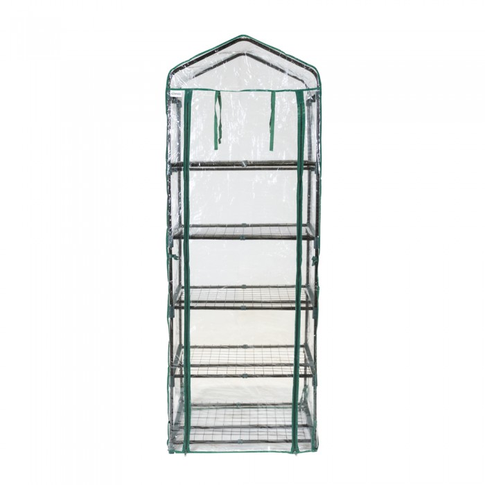 copy of Foliengewächshaus Treibhaus Pflanzenhaus - mit 3 Gitterböden 70x50x158 Grindi - 5