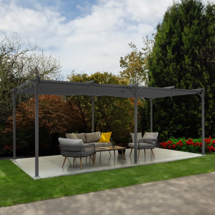copy of Pergola tarasowa aluminiowa 4x3m Grindi - 11