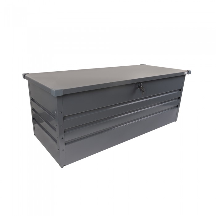 copy of Skrzynia ogrodowa metalowa 400l - 130x61x62 - Orto Grindi - 1
