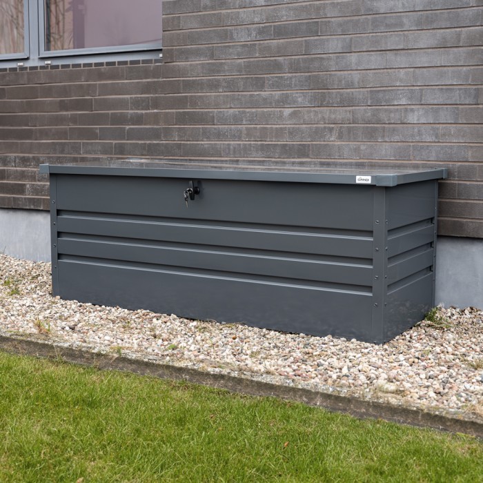 copy of Skrzynia ogrodowa metalowa 400l - 130x61x62 - Orto Grindi - 2