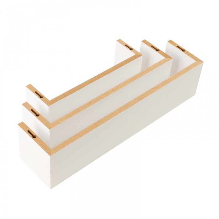 Wand-Regal-Set, Modulfächer, Regalsysteme, Hängeregale - FUS 420/340/260 Velano - 10