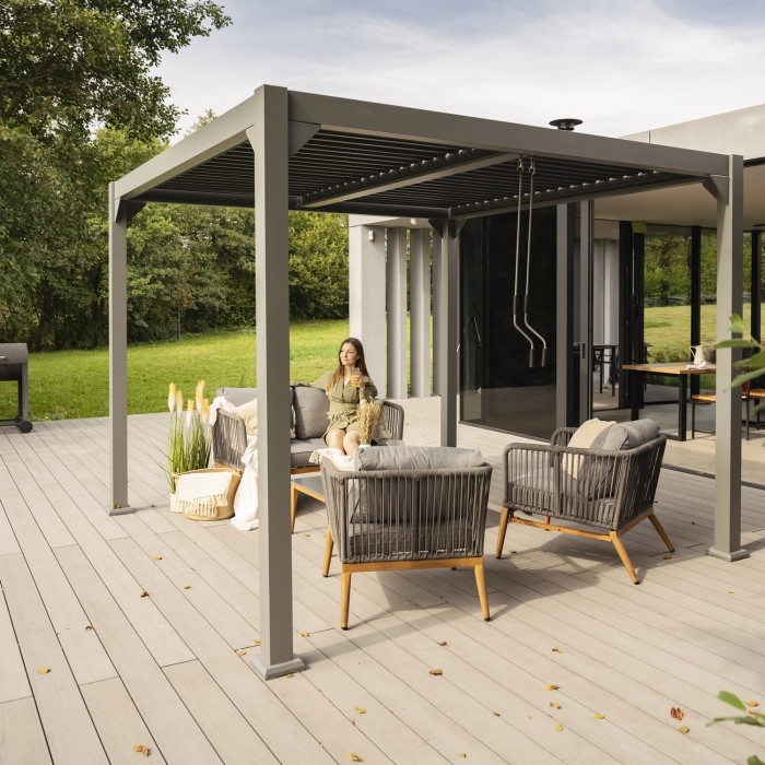 copy of Pergola tarasowa aluminiowa 4x3m GRINDI IN THE GARDEN - 1