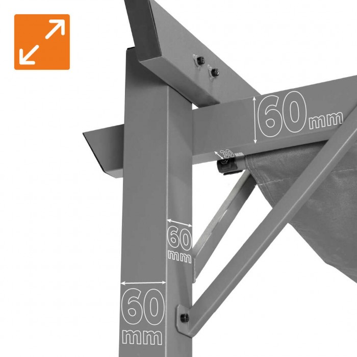 copy of Pergola tarasowa aluminiowa 4x3m GRINDI IN THE GARDEN - 11