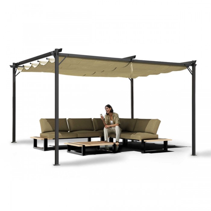 copy of Pergola tarasowa aluminiowa 4x3m GRINDI IN THE GARDEN - 4