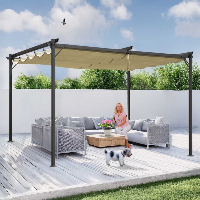 copy of Pergola tarasowa aluminiowa 4x3m GRINDI IN THE GARDEN - 5