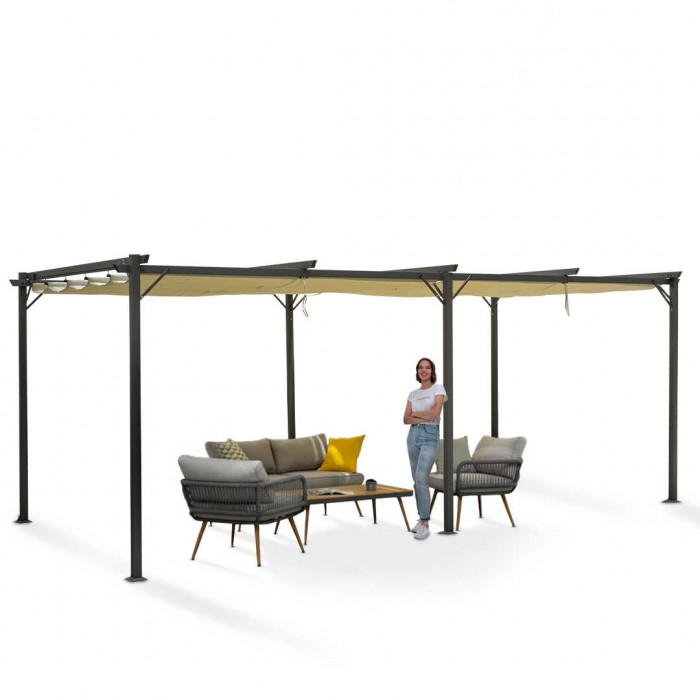 copy of Pergola tarasowa aluminiowa 4x3m GRINDI IN THE GARDEN - 5