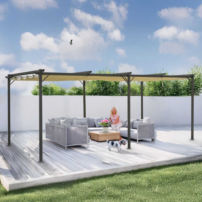 copy of Pergola tarasowa aluminiowa 4x3m GRINDI IN THE GARDEN - 6