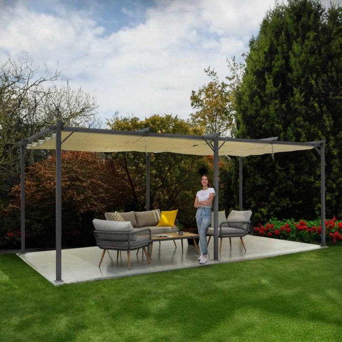 copy of Pergola tarasowa aluminiowa 4x3m GRINDI IN THE GARDEN - 7