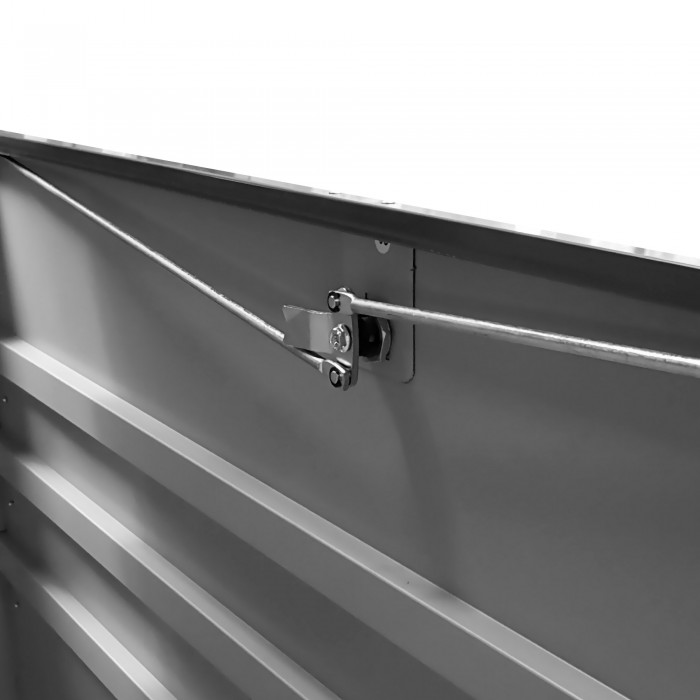 Skrzynia ogrodowa metalowa 400l - 130x61x62 - Orto GRINDI IN THE GARDEN - 4