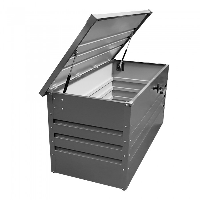 Skrzynia ogrodowa metalowa 400l - 130x61x62 - Orto GRINDI IN THE GARDEN - 5