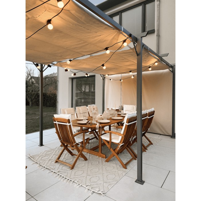 copy of Pergola tarasowa aluminiowa 4x3m GRINDI IN THE GARDEN - 2