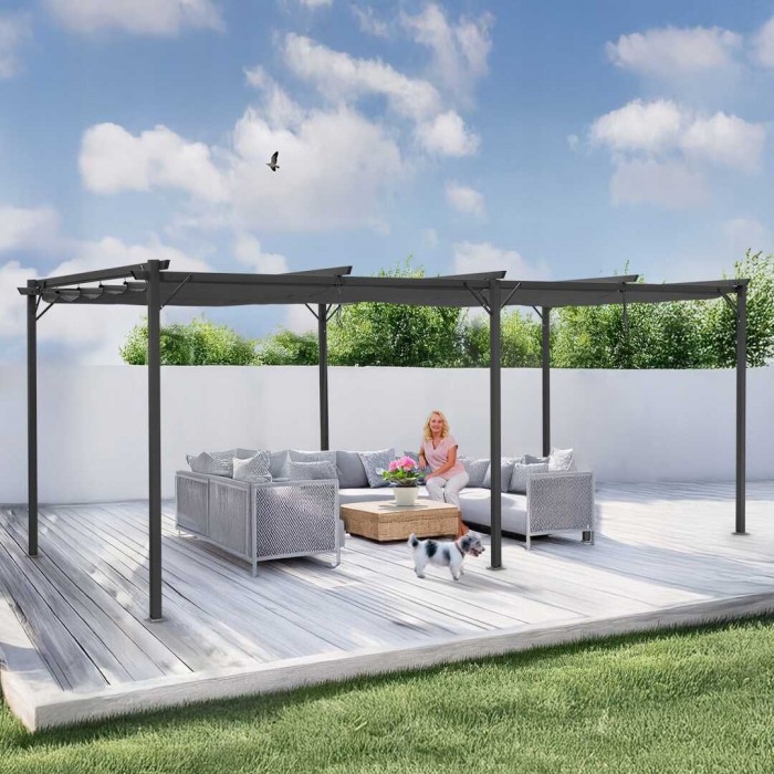 copy of Pergola tarasowa aluminiowa 4x3m GRINDI IN THE GARDEN - 2