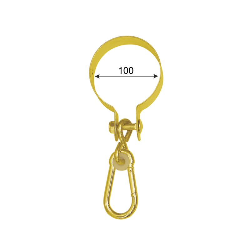 Schaukelschelle für Rundholz mit Karabinerhaken - MHO DMX - 3