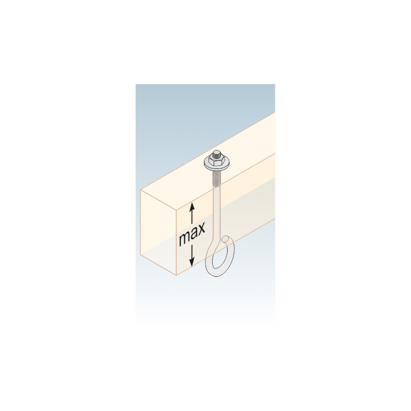 Schaukelhaken Schaukelschelle Karabinerhaken Typ D - MHD DMX - 4