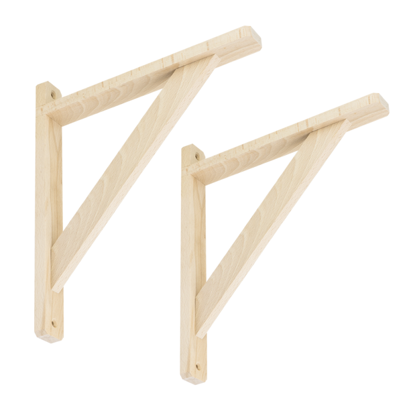 2x Konsole, Regalhalter, Regalkonsole, Regalsystem, Wandkonsole - WDW BUCHE Velano - 7