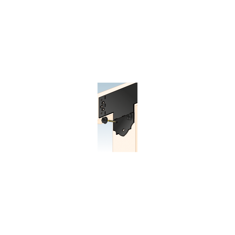 Dekorativ Schraube Holzverbinder Lochwinkel Winkel mit CE - SDCS DMX - 2