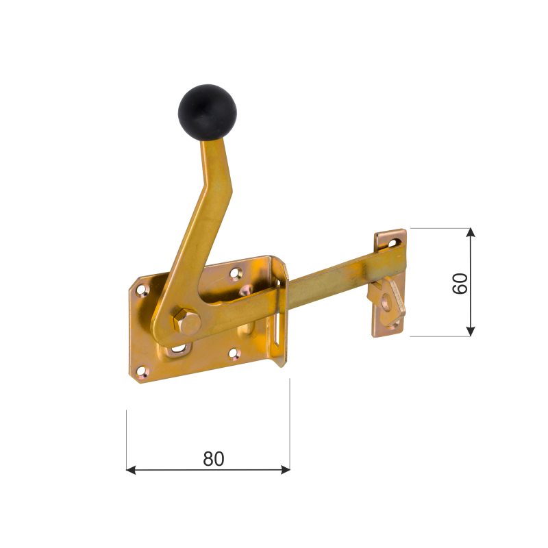 Gartentorfalle Torverriegelung Gartentorriegel - WOG DMX - 2