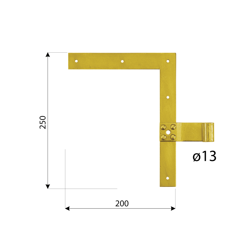 Fensterladen-Winkelband Fensterband links+rechts - ZN DMX - 6