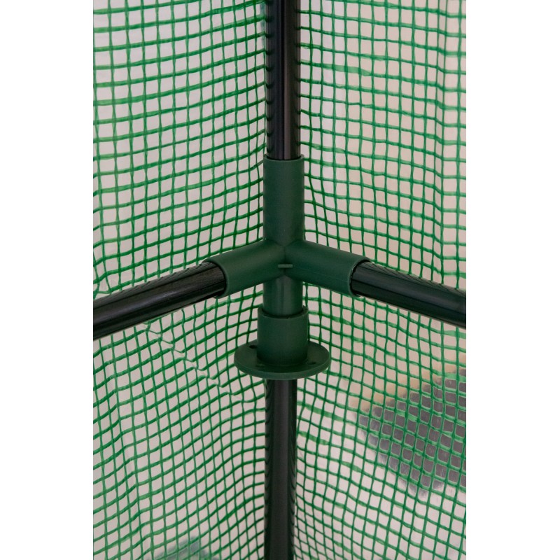 Tomaten Foliengewächshaus Treibhaus Pflanzenhaus - 200x78x130/150 - Grün Grindi - 10