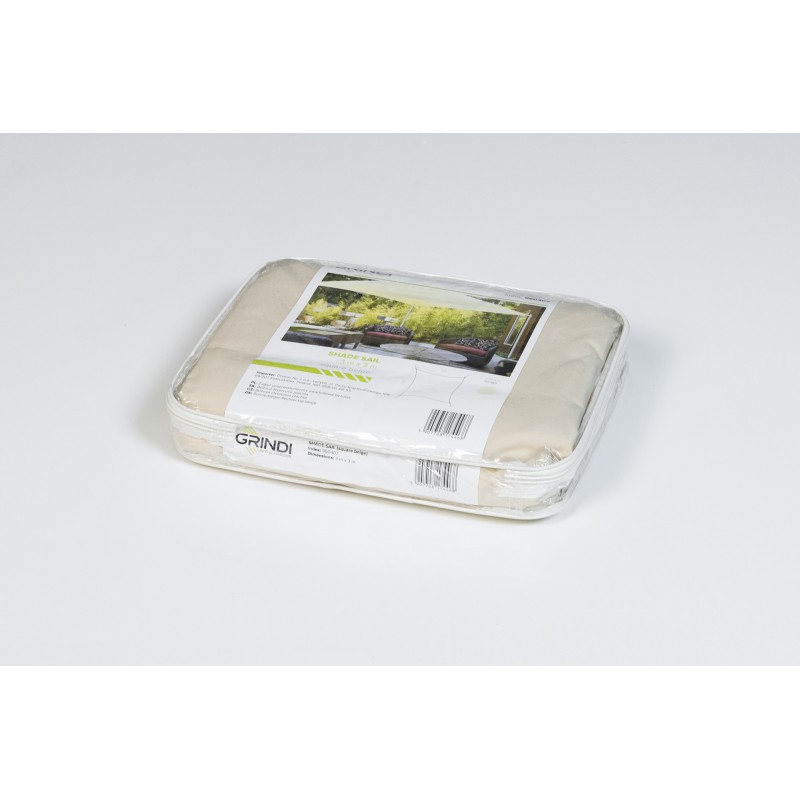 Sonnensegel Sonnenschutz Sonnendach UV-Schutz - rechteckig - beige Grindi - 3
