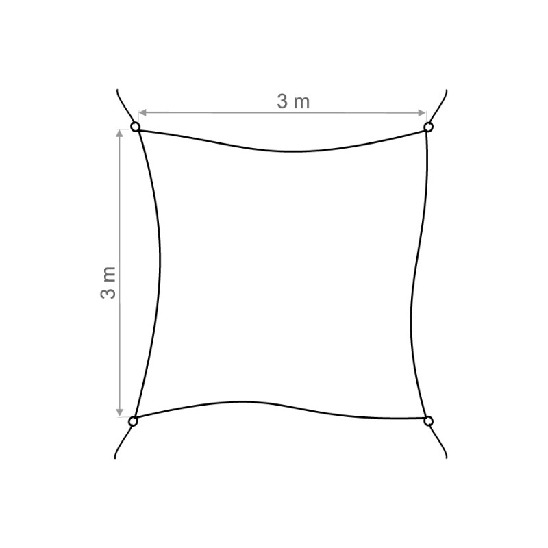 Sonnensegel Sonnenschutz Sonnendach UV-Schutz - rechteckig - grau Grindi - 5