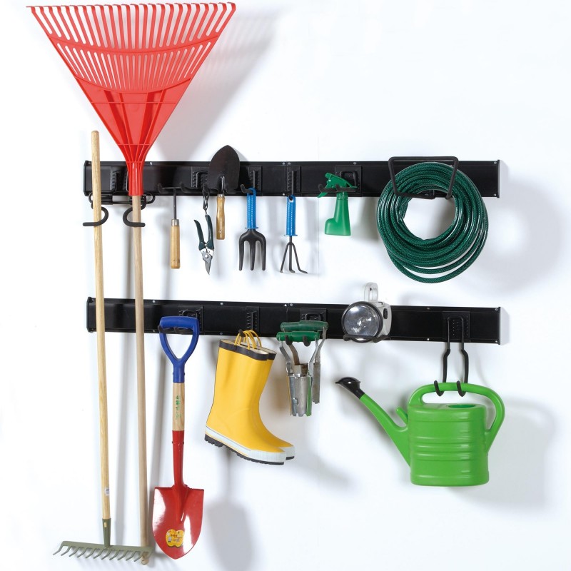 9-tlg. Satz Gerätehalter Set, Hakenset, Garagen haken, Werkzeughalter - Goliat SGK Velano - 4