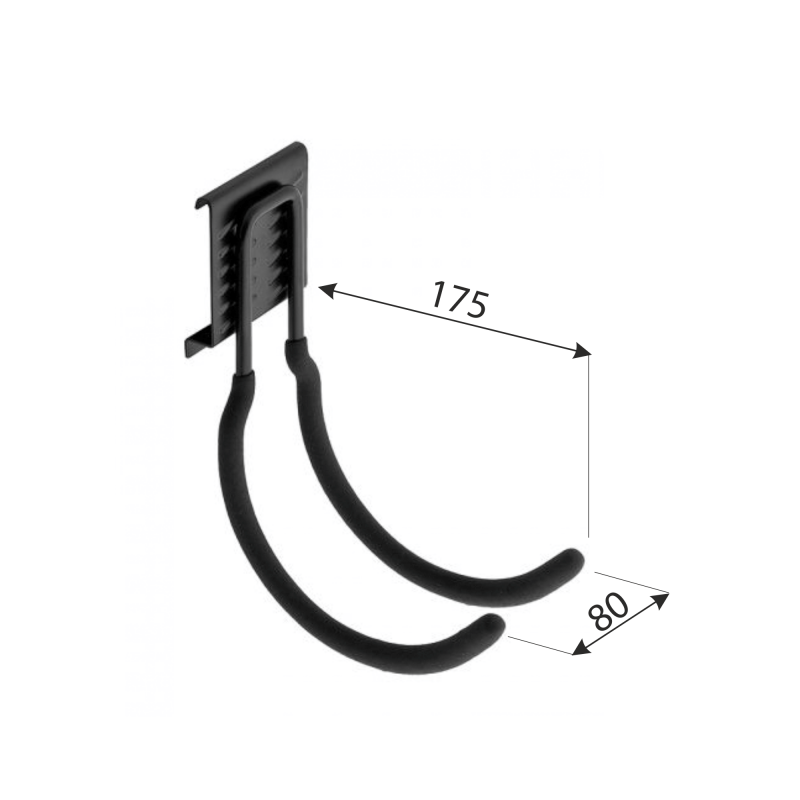 Gerätehalter für Set Goliat, Werkzeughalter, Garagen haken SGH5 - 175x80 Velano - 2