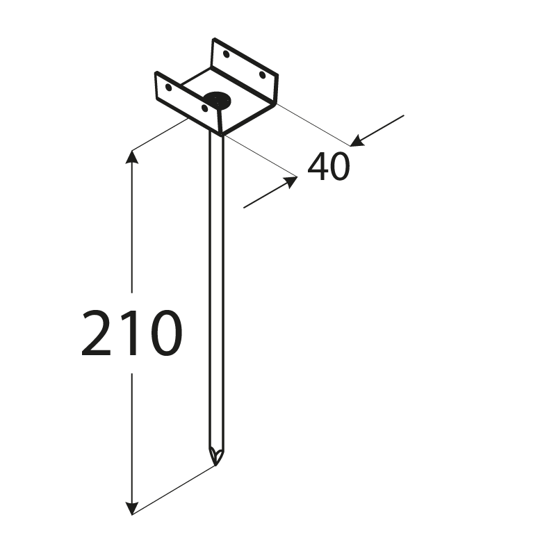 First- und Gratlattenhalter - PD DMX - 2
