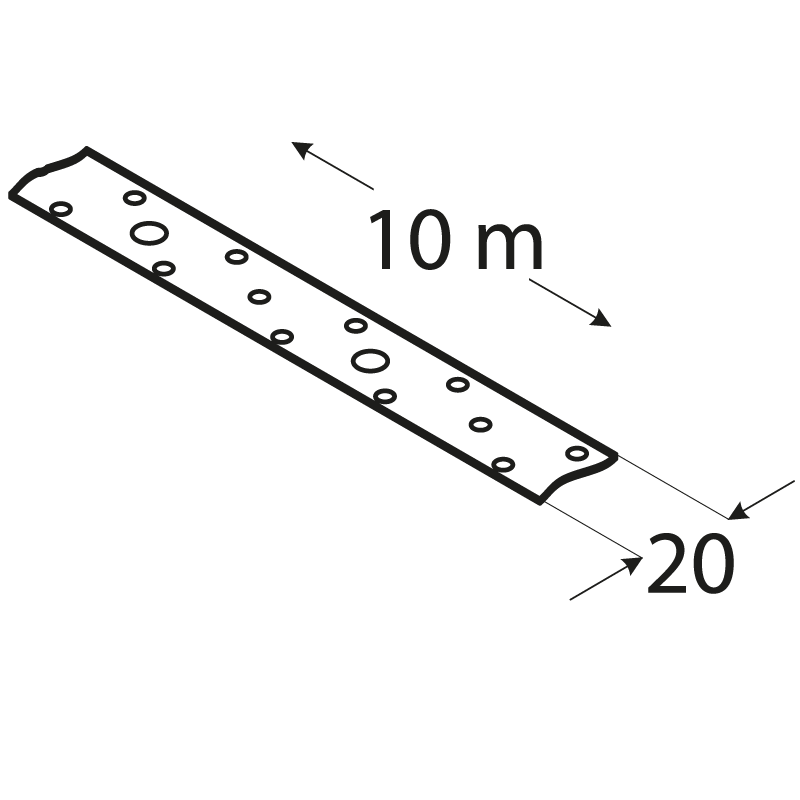 Lochband- und Montageband - 20x1,0mm - TM 9 DMX - 2
