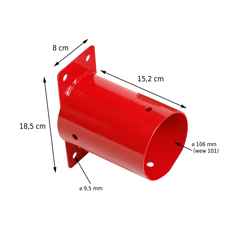 copy of Schaukelverbinder Holzverbinder Schaukel -  Wandverbinder Ø100 grün - GHL 2 Grindi - 3