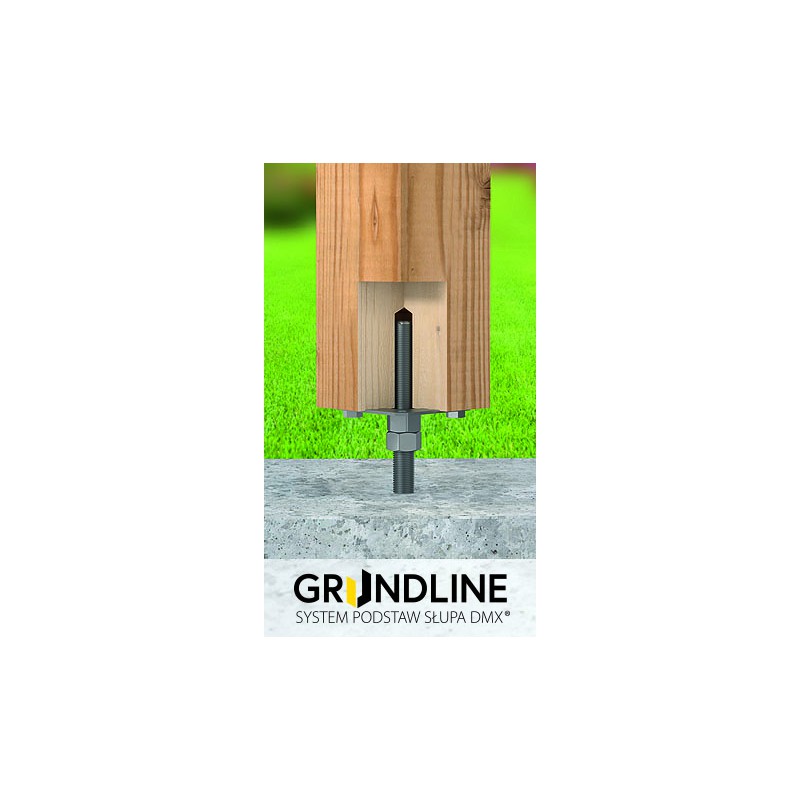 Stützenfuß Pfostenträger höhenverstelbar Gewinde - PPSR GRUNDLINE - 8