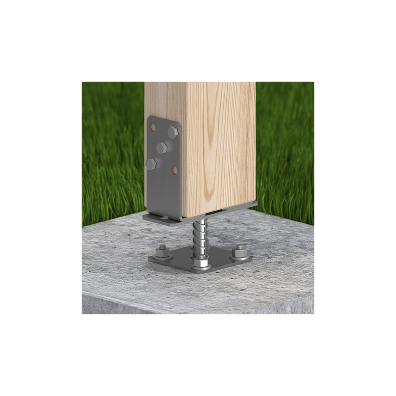 Stützenfuß Pfostenträger – breitenverstellbar – PSRT 60-200x136x4,0 GRUNDLINE - 5