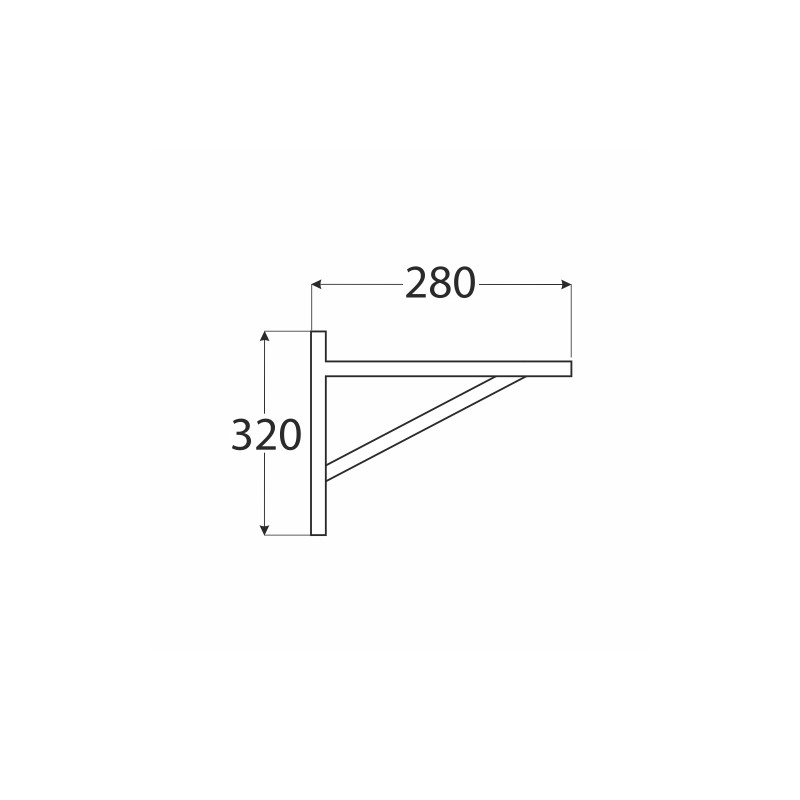2x Konsole, Regalhalter, Regalkonsole, Regalsystem, Wandkonsole - WDW BUCHE Velano - 9