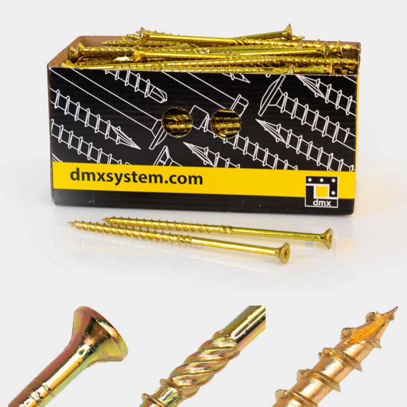 Holzbauschrauben mit Senkkopf CS - 10mm TORX - Zink galvanisiert DMX - 26