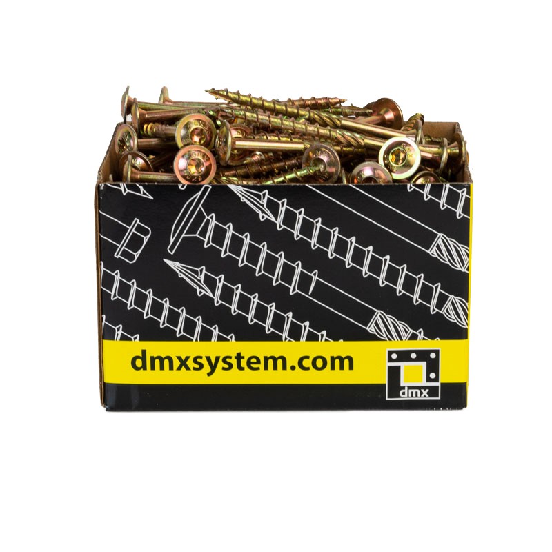Holzbauschrauben mit Tellerkopf CT - 8mm TORX - Zink galvanisiert DMX - 1